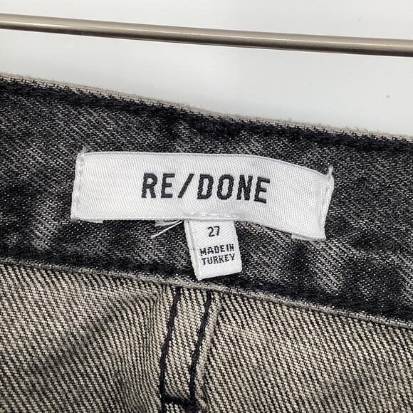 NEW! RE/DONE Size 27 Midnight Ash Denim Pencil Skirt $265 msrp Gray Jean I8-15 - Picture 4 of 10